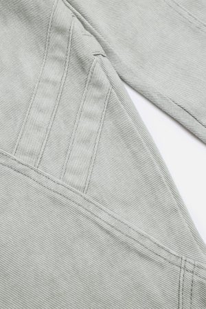 Concert Outfit Deconstructive Patchwork Washed Jeans