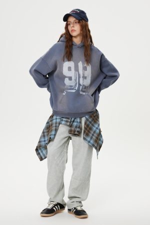 Concert Outfit Deconstructive Patchwork Washed Jeans