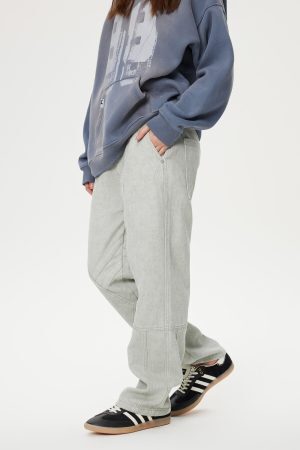 Concert Outfit Deconstructive Patchwork Washed Jeans