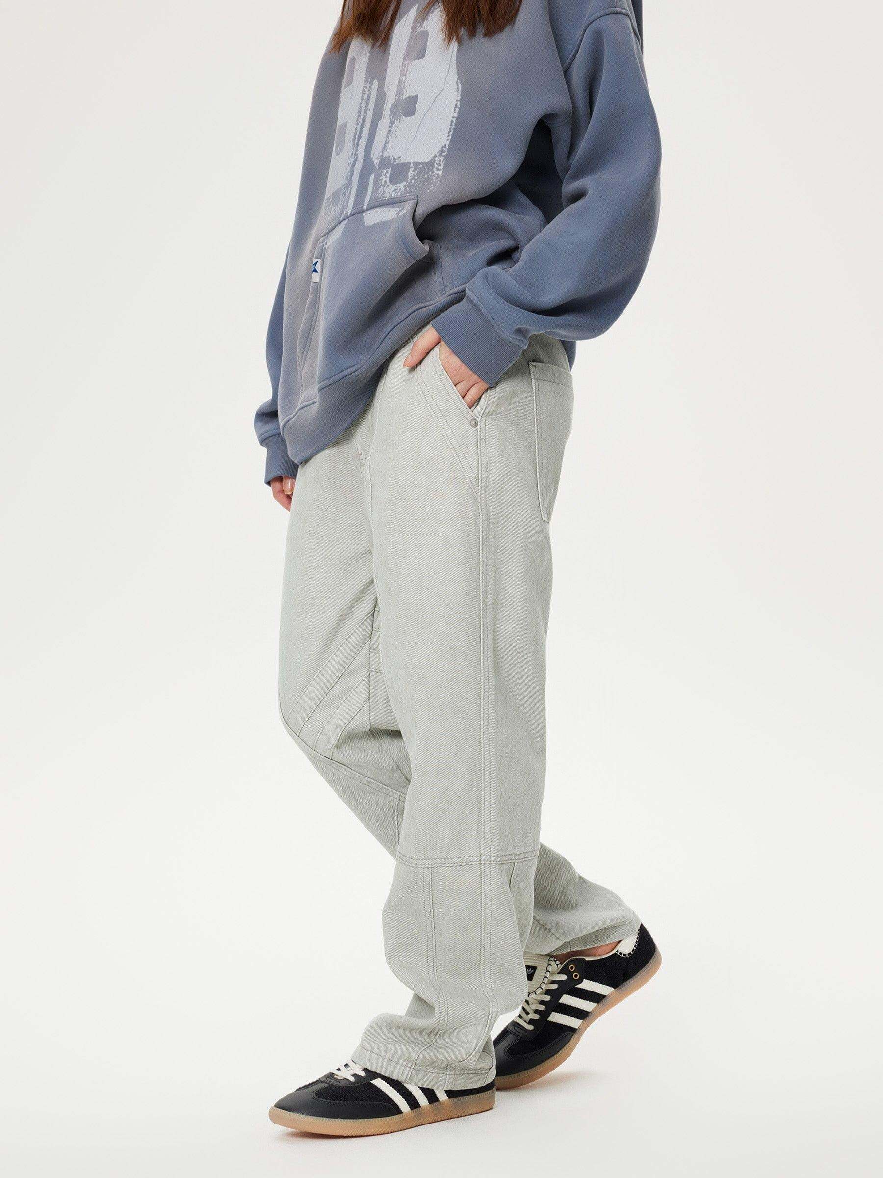 Concert Outfit Deconstructive Patchwork Washed Jeans Concert Outfit Deconstructive Patchwork Washed Jeans