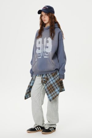 Concert Outfit Deconstructive Patchwork Washed Jeans