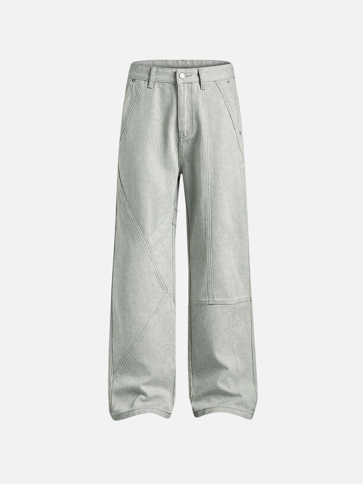 Concert Outfit Deconstructive Patchwork Washed Jeans Concert Outfit Deconstructive Patchwork Washed Jeans