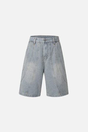 Concert Outfit Deconstructive Washed Jorts