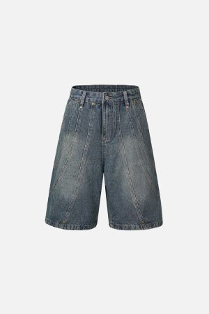 Concert Outfit Deconstructive Washed Jorts