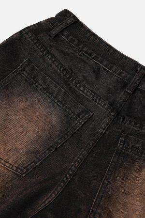 Concert Outfit Deconstructive Washed Jorts