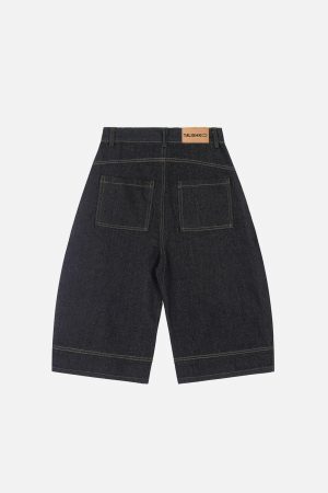 Concert Outfit Deconstructive Washed Longline Jorts