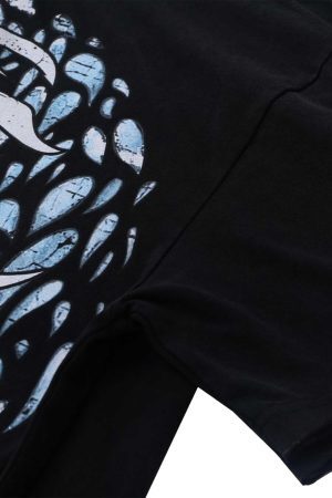 Concert Outfit Demon Skull Print T-Shirt