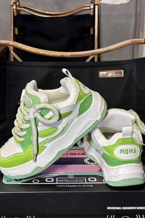 Concert Outfit Denim Thick Bottom Board Shoes