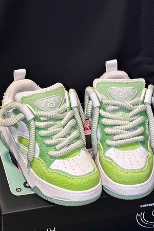 Concert Outfit Denim Thick Bottom Board Shoes