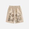 Concert Outfit Desert Graffiti Print Shorts