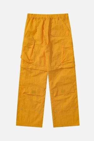 Concert Outfit Detachable Multi-Pocket Work Pants