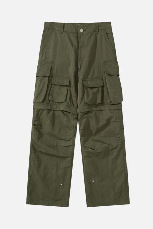 Concert Outfit Detachable Multi-Pocket Work Pants