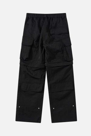 Concert Outfit Detachable Multi-Pocket Work Pants