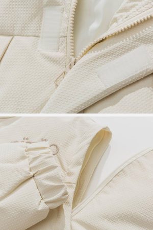 Concert Outfit Detachable Sleeve Winter Coat