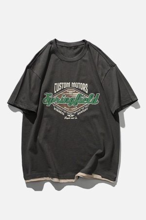 Concert Outfit Diamond Letter Graphic Tee