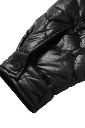 Concert Outfit Diamond Quilted Letter Embroidery Quilted Jacket