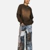 Concert Outfit Digital Printed Faux Panel Jeans