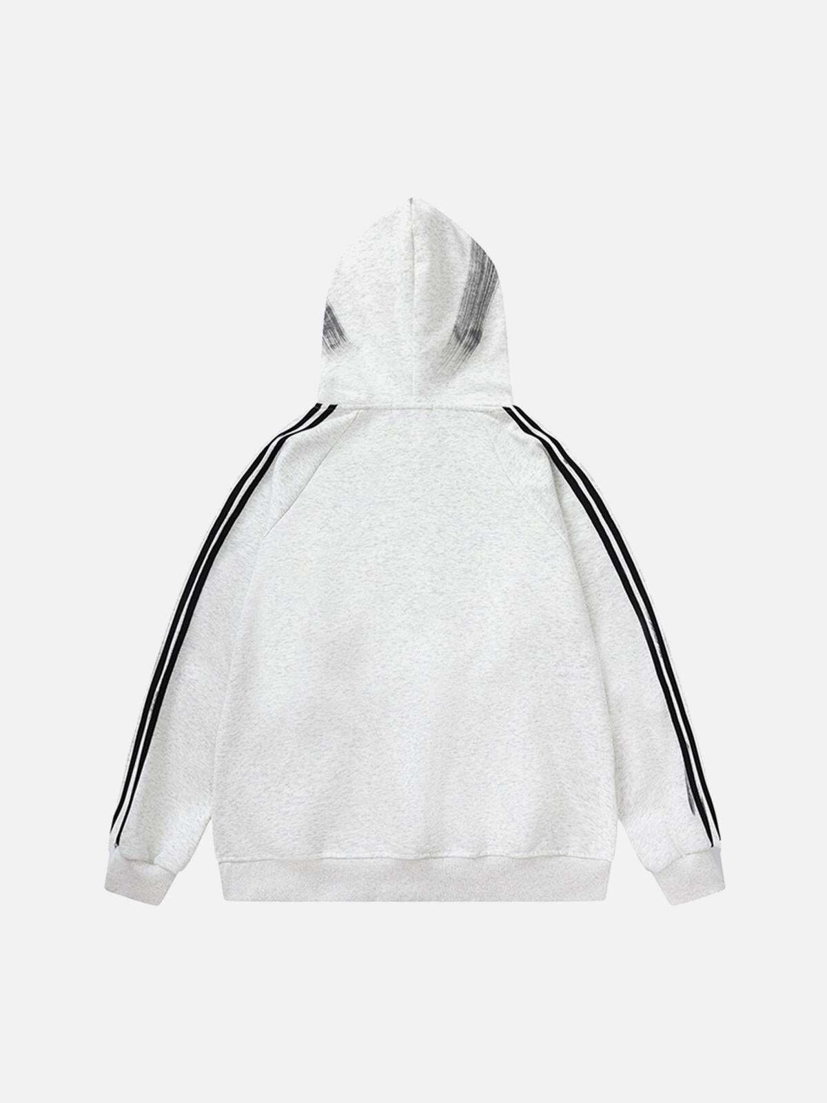 Concert Outfit Dirty Brush Painted Graffiti Hoodie Concert Outfit Dirty Brush Painted Graffiti Hoodie