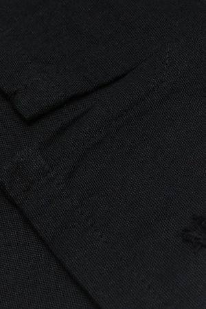 Concert Outfit Dirty-Dye Embroidered Long Sleeve Polo Shirt