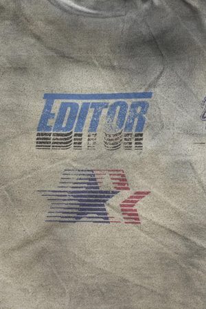 Concert Outfit Dirty Wash Heavy Print Street Rap T-Shirt