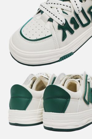 Concert Outfit Dissolving Sole Patchwork Skate Shoes