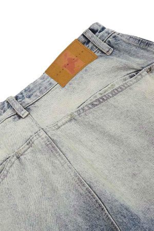 Concert Outfit Distressed Baggy Barrel Jeans