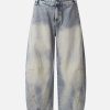 Concert Outfit Distressed Baggy Barrel Jeans