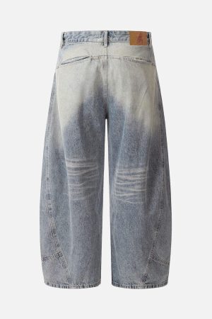 Concert Outfit Distressed Baggy Barrel Jeans