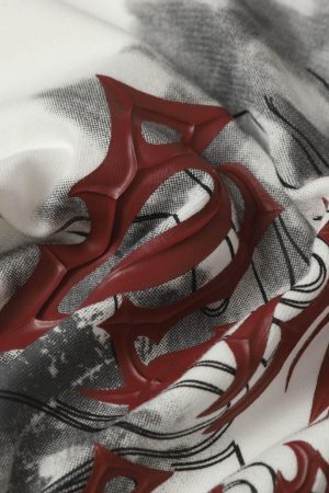 Concert Outfit Distressed Batik Graphic T-Shirt