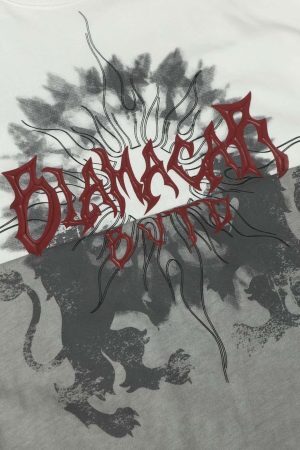 Concert Outfit Distressed Batik Graphic T-Shirt