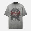Concert Outfit Distressed Batik Graphic T-Shirt