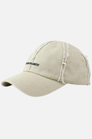 Concert Outfit Distressed Denim Baseball Cap