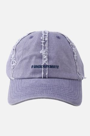 Concert Outfit Distressed Denim Baseball Cap