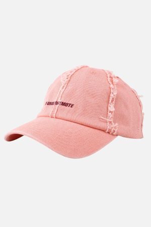 Concert Outfit Distressed Denim Baseball Cap