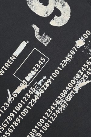 Concert Outfit Distressed Digital Print T-Shirt