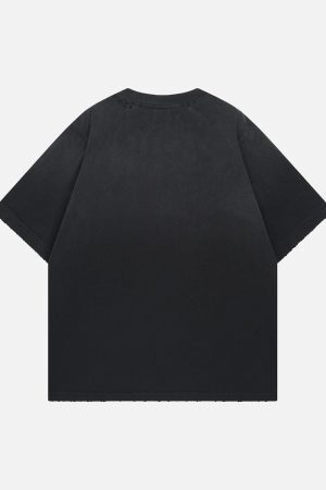 Concert Outfit Distressed Digital Print T-Shirt