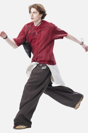 Concert Outfit Distressed Embroidered Letter T-Shirt