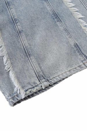 Concert Outfit Distressed Frayed Edges Baggy Jeans