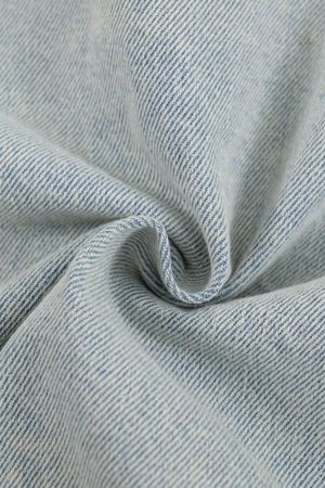 Concert Outfit Distressed Frayed Lapel Denim Jacket