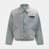 Concert Outfit Distressed Frayed Lapel Denim Jacket