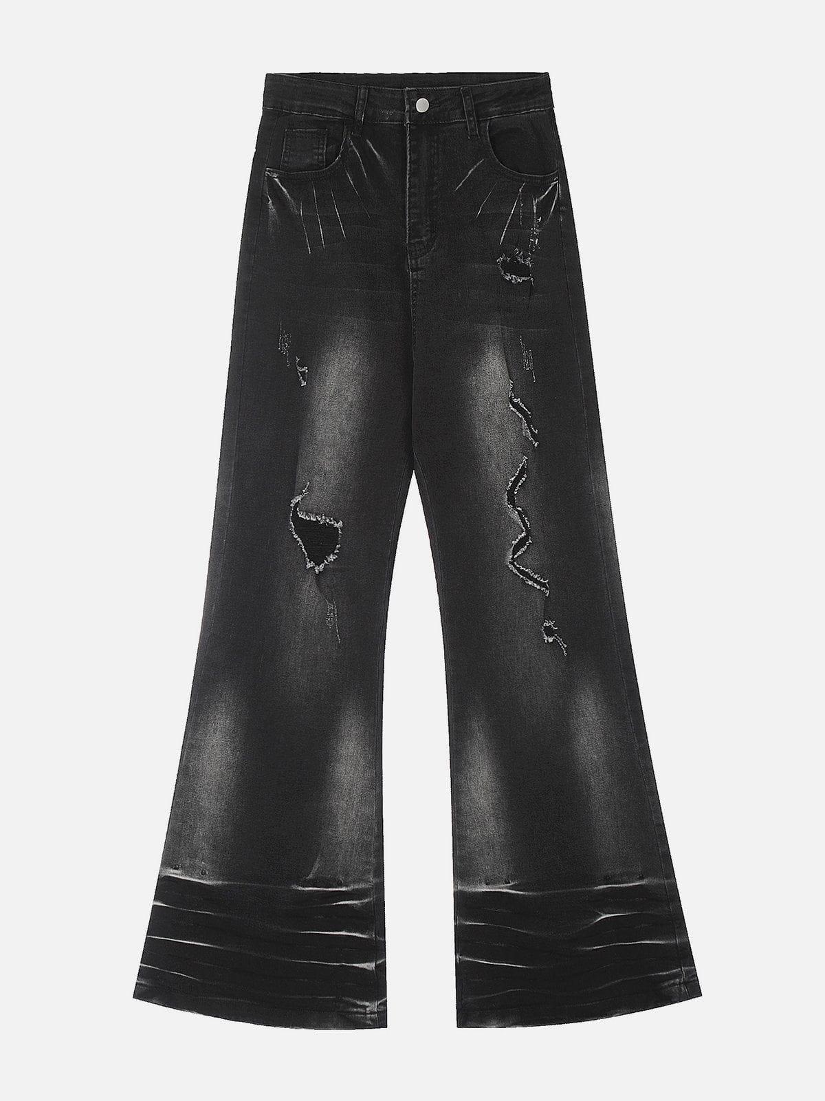 Concert Outfit Distressed Fringe Washed Jeans Concert Outfit Distressed Fringe Washed Jeans