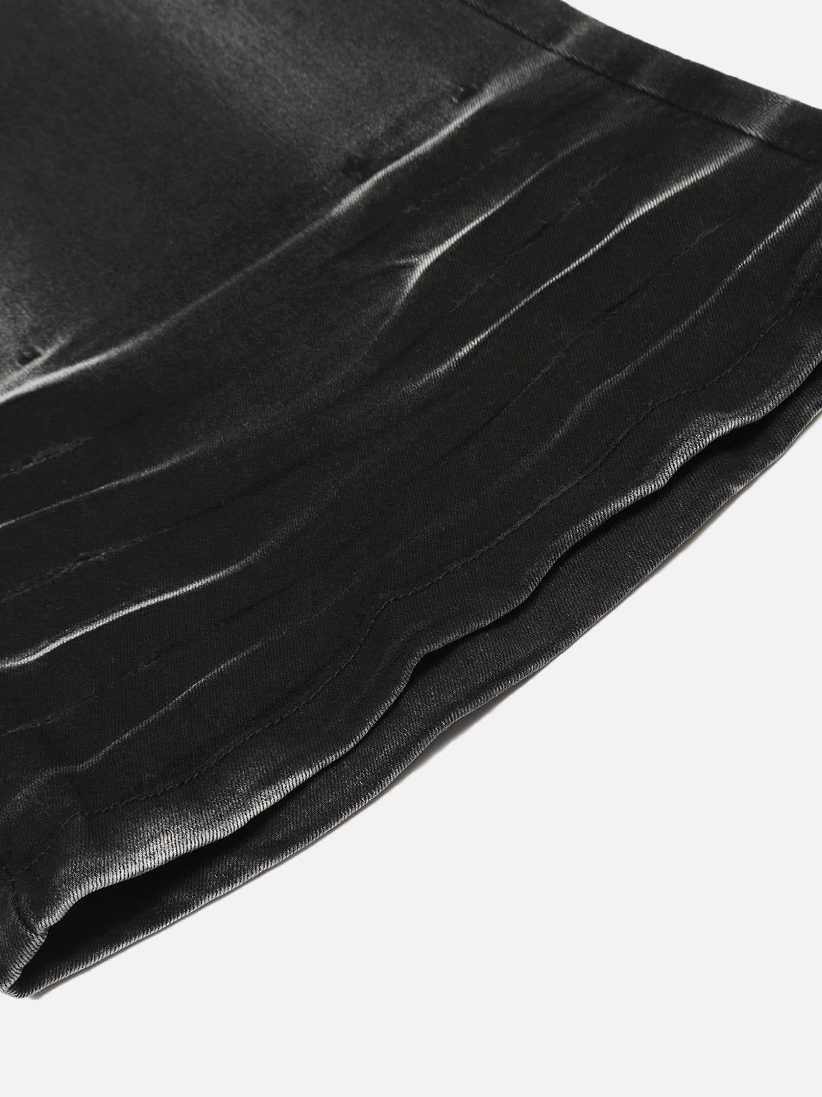 Concert Outfit Distressed Fringe Washed Jeans Concert Outfit Distressed Fringe Washed Jeans