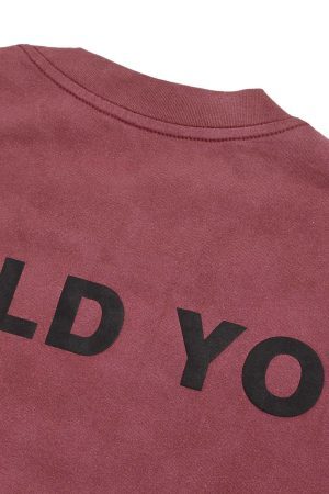 Concert Outfit Distressed Gradient Lettering Print T-Shirt