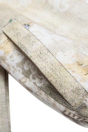 Concert Outfit Distressed Graffiti Gradient Quilted Bomber Jacket