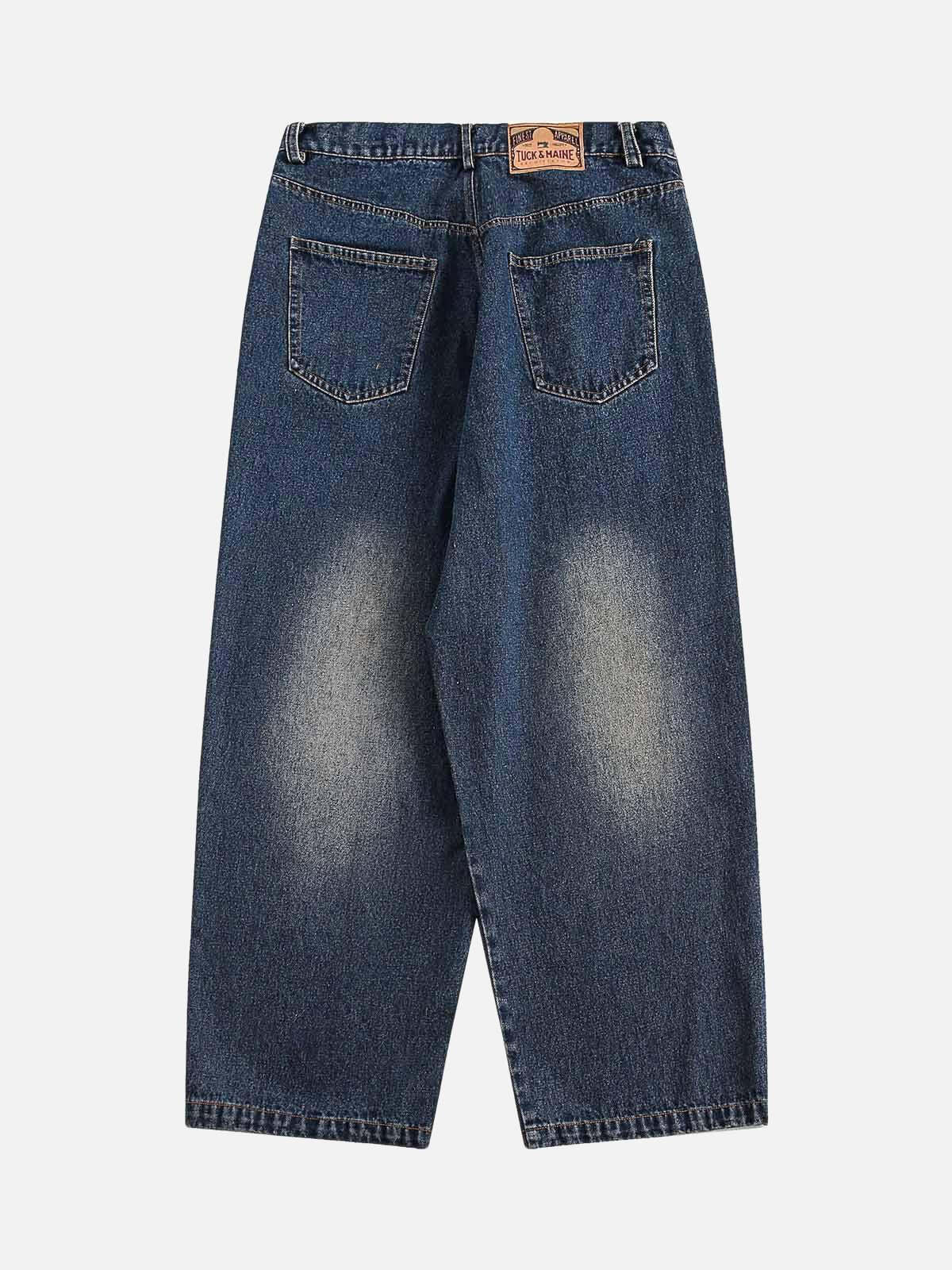 Concert Outfit Distressed Ink Graffiti Straight Jeans Concert Outfit Distressed Ink Graffiti Straight Jeans