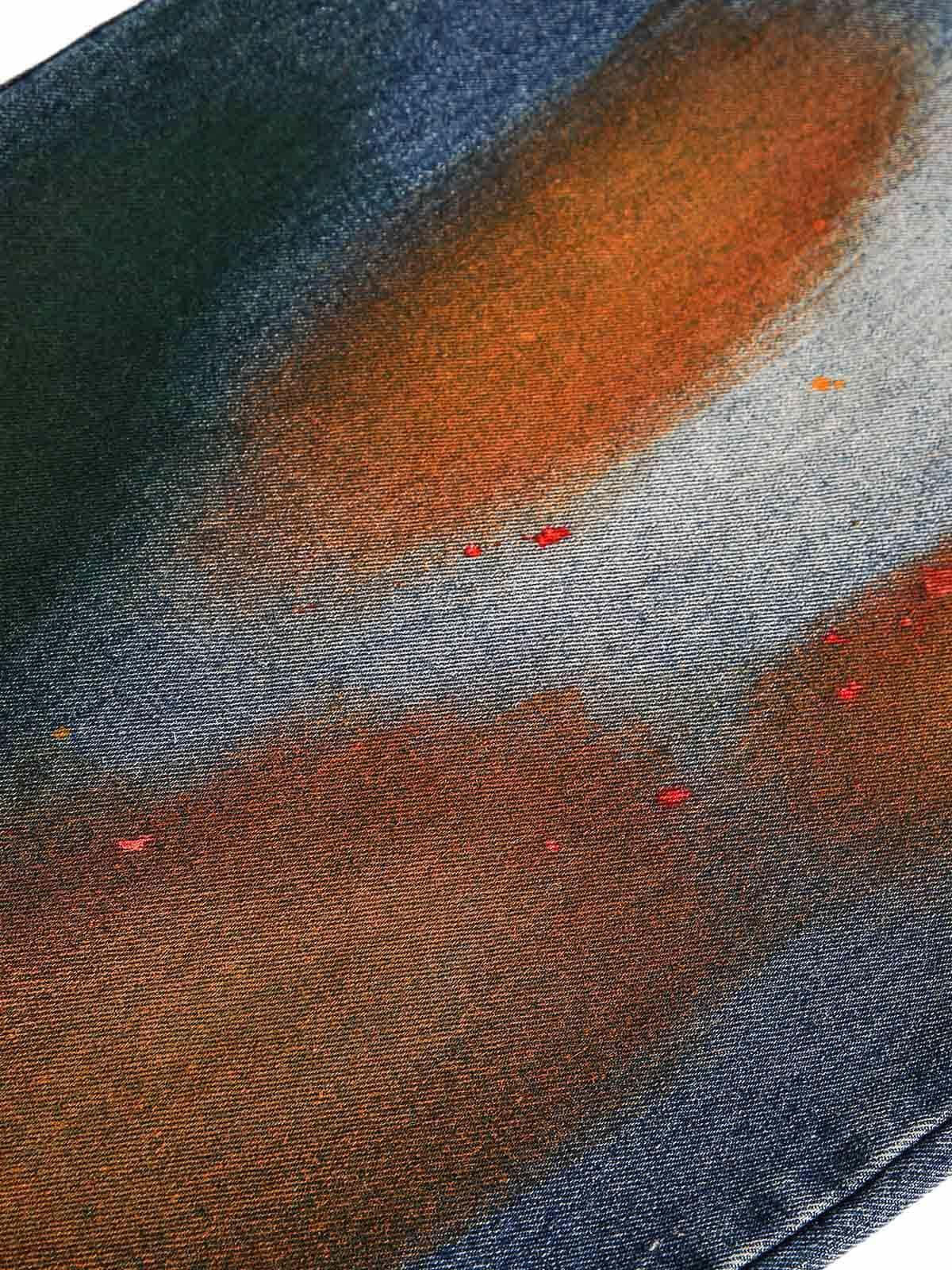 Concert Outfit Distressed Ink Graffiti Straight Jeans Concert Outfit Distressed Ink Graffiti Straight Jeans