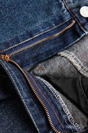 Concert Outfit Distressed Ink Graffiti Straight Jeans