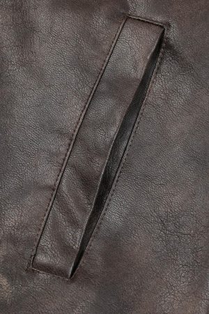 Concert Outfit Distressed Letter Embroidery Motorcycle PU Leather Jacket