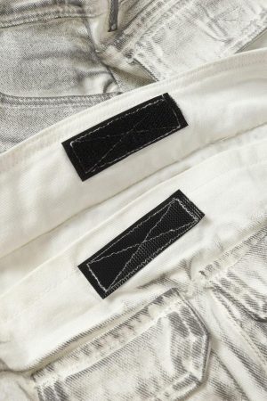 Concert Outfit Distressed Multi-Pocket Cargo Shorts