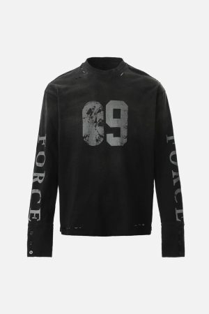 Concert Outfit Distressed NO. 09 Long Sleeve T-Shirt